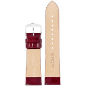 Hirsch DIVA Calf Watch Strap in MARSALA SHINY