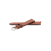 Hirsch LIBERTY Leather Watch Strap in GOLD BROWN