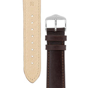 Hirsch OSIRIS Calf Leather Watch Strap in BROWN