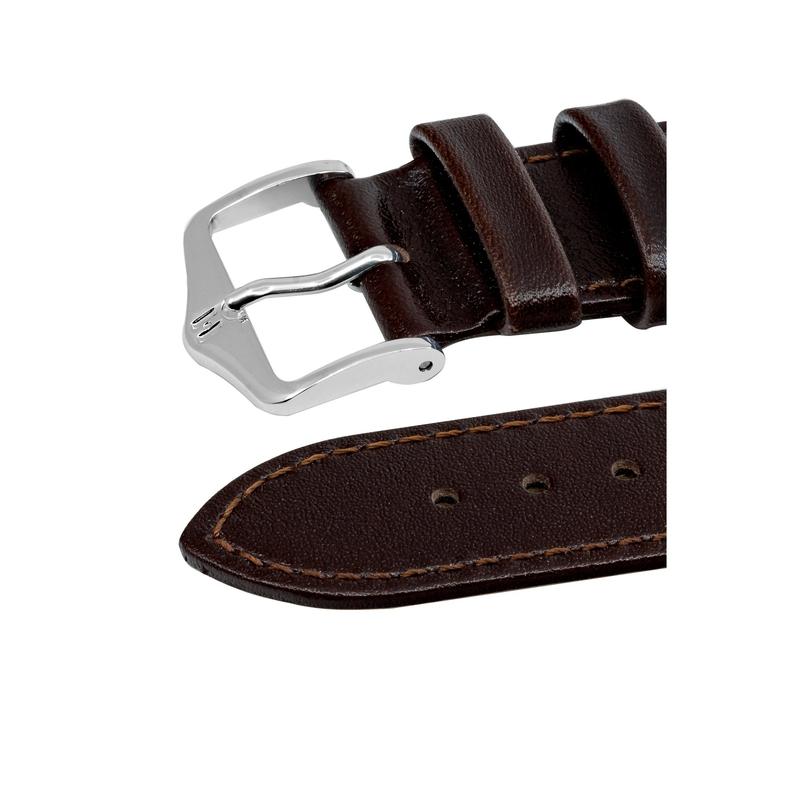 Hirsch OSIRIS Calf Leather Watch Strap in BROWN