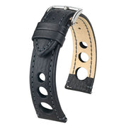 Hirsch RALLY Calf Watch Strap in BLACK