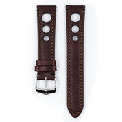 Hirsch RALLY Calf Watch Strap in BROWN