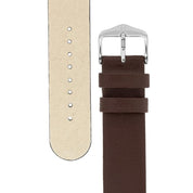 Hirsch SCANDIC Calf Leather Watch Strap in BROWN