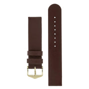 Hirsch SCANDIC Calf Leather Watch Strap in BROWN