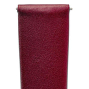 Hirsch TORONTO Fine-Grained Leather Watch Strap in BERRY