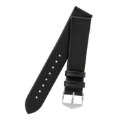 Hirsch TORONTO Fine-Grained Leather Watch Strap in BLACK