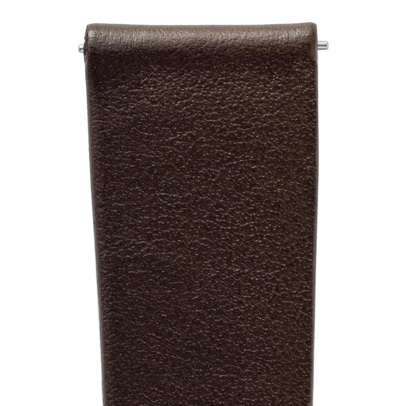 Hirsch TORONTO Fine-Grained Leather Watch Strap in BROWN