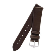 Hirsch TORONTO Fine-Grained Leather Watch Strap in BROWN