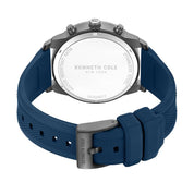Kenneth Cole Gents Blue Silicone Strap Automatic Watch KCWGO0067701