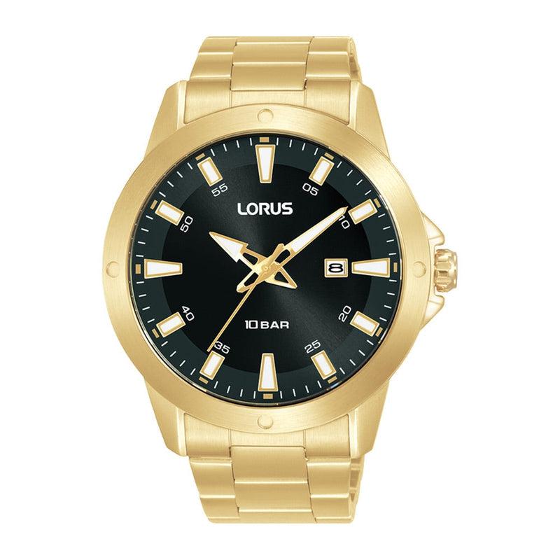 Lorus Gents Black 3 Hands Watch