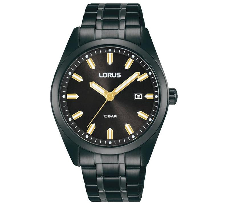 Lorus Gents Black 3 Hands Watch