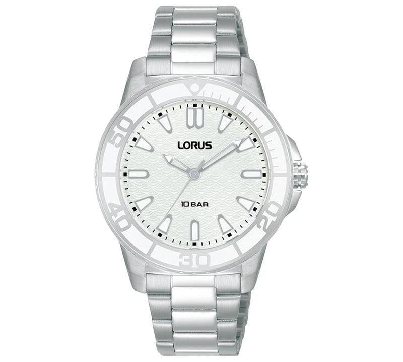 Lorus Ladies White 3 Hands Watch