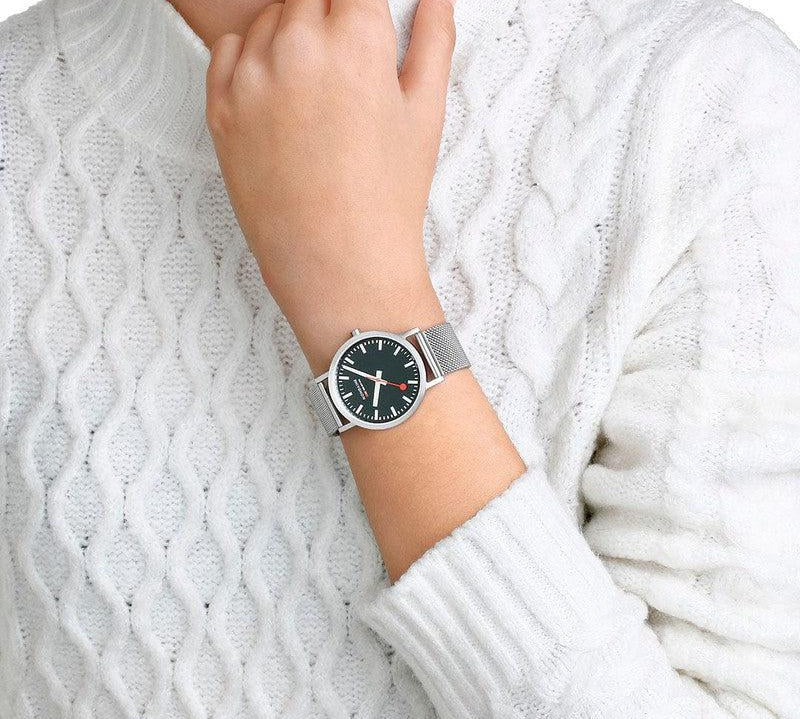 Mondaine Classic Stainless Steel Analogue Watch 36mm