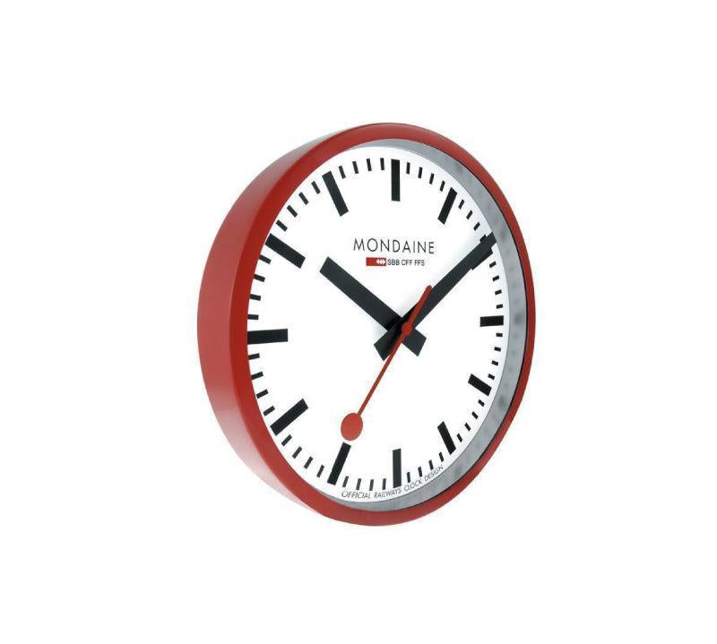 Mondaine Wall Clock Red