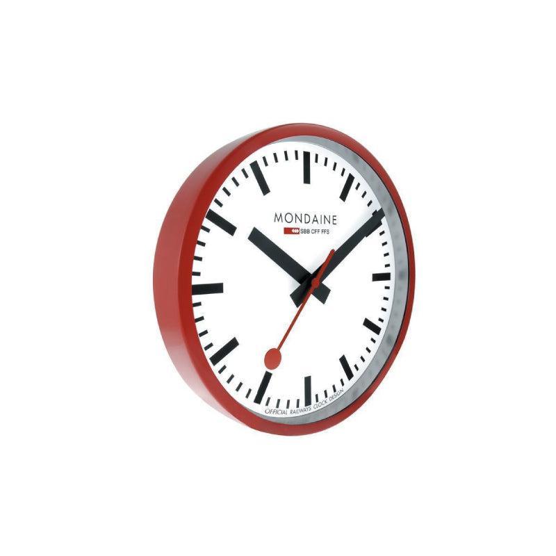 Mondaine Wall Clock Red