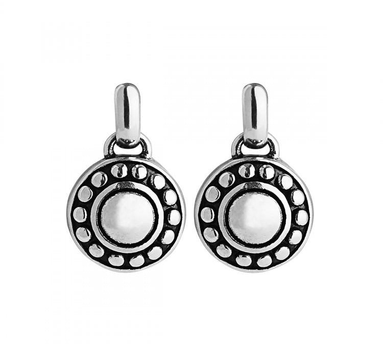 Najo Founder 15Mm Pattern Disc Stud Earrings