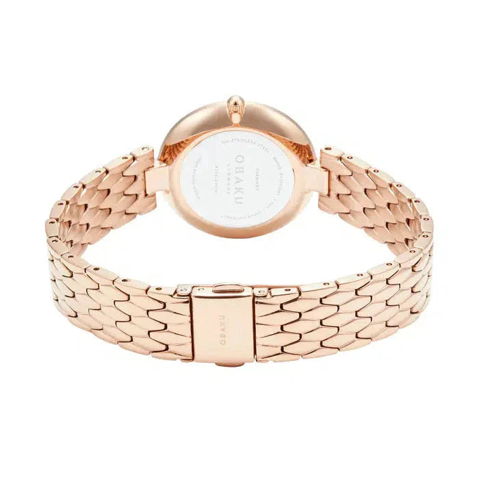 Obaku Diamant Fuchsia Rose Gold 32mm Watch - V256LXVISV