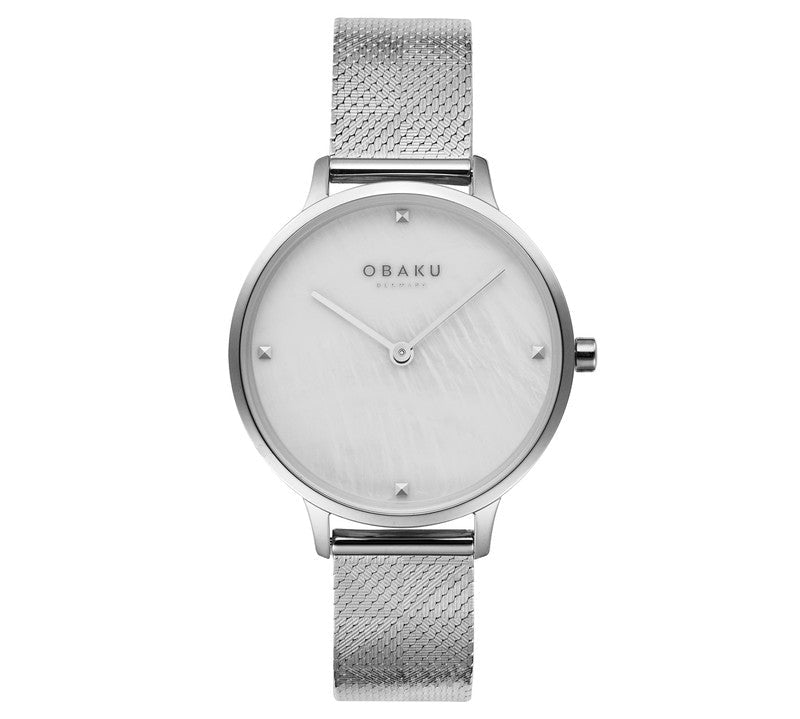 Obaku Figen - MOP Dial Stainless Steel Ladies Watch V295LXCWHC