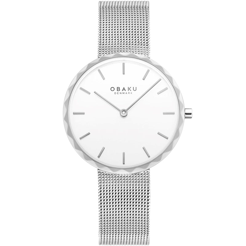 Obaku Folder Steel White 32mm Watch - V252LXCIMC