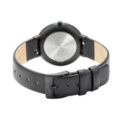 Obaku Folie Lille Clear Black 34mm Watch - V283LXBWRB-DIB