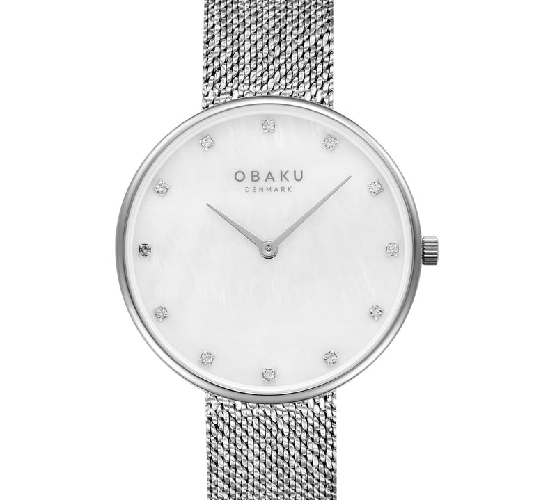 Obaku Glans Steels Steel 36mm Watch - V288LXCWHC