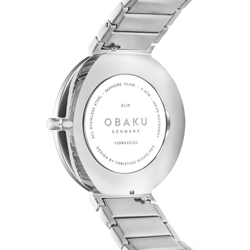 Obaku Klip Brace White 39mm Watch - V258GXCISC