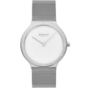 Obaku Note Lille Steel 34mm Watch - V285LECWMC