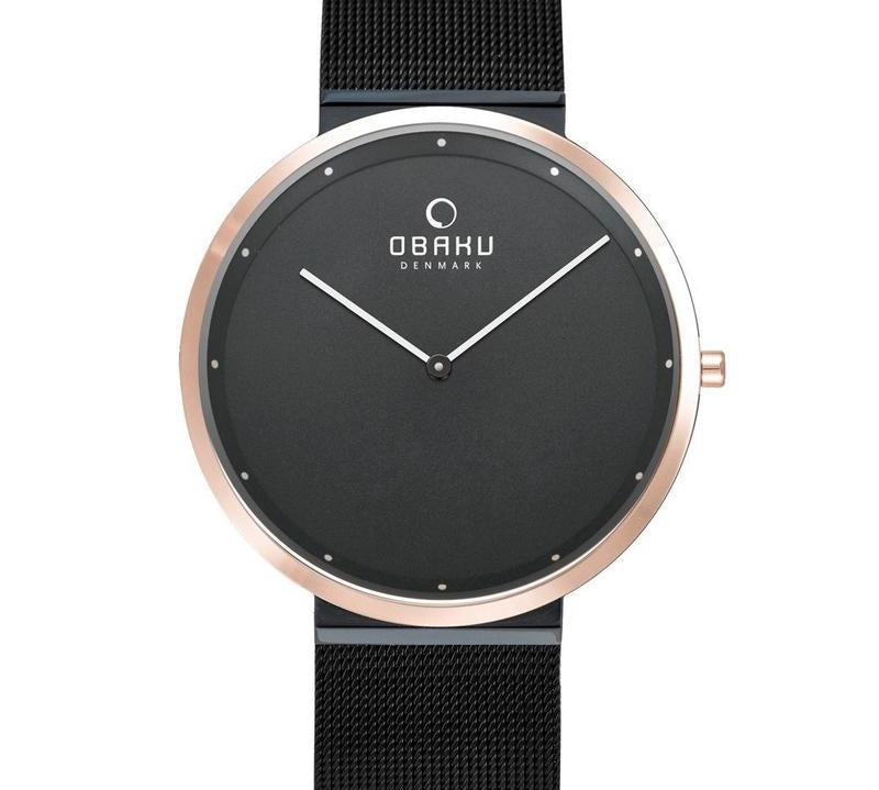Obaku Papir-Night Gents Ultra Slim Line Series V230GXMBMB