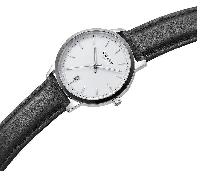 Obaku Salvie Lille Clear White 34mm Watch - V270LDAWRB