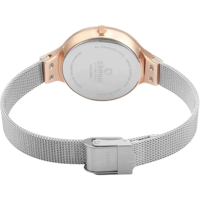 Obaku Sky Rose Bi White 32mm Watch - V173LXVWMC