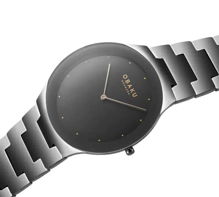 Obaku Spejl Ash Gun 42mm Watch - V290GXUUSU
