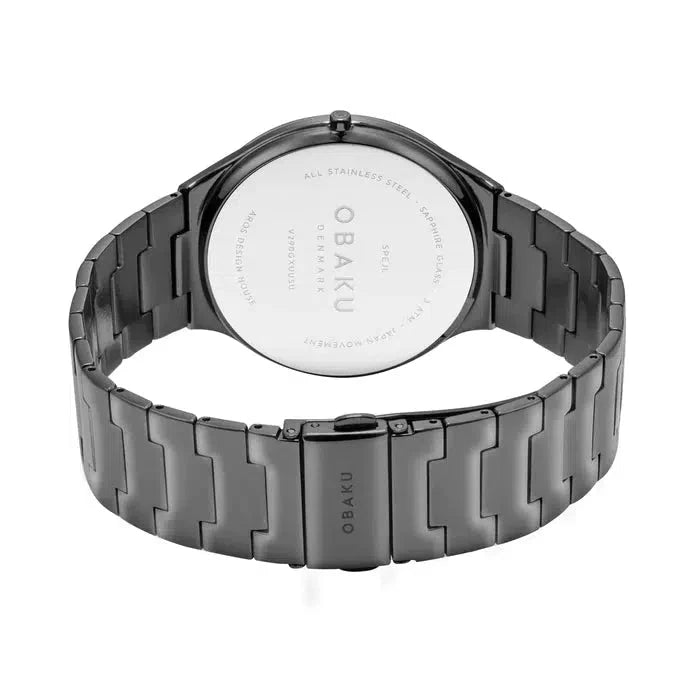 Obaku Spejl Ash Gun 42mm Watch - V290GXUUSU
