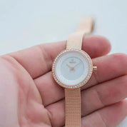 Obaku Stille Glimt Rose White 27.1mm Watch - V146LEVWMV
