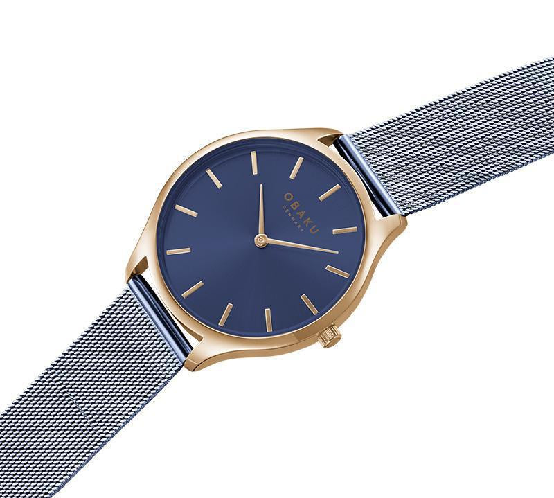 Obaku Tang Lille Ocean Blue 35mm Watch - V260LXVLML