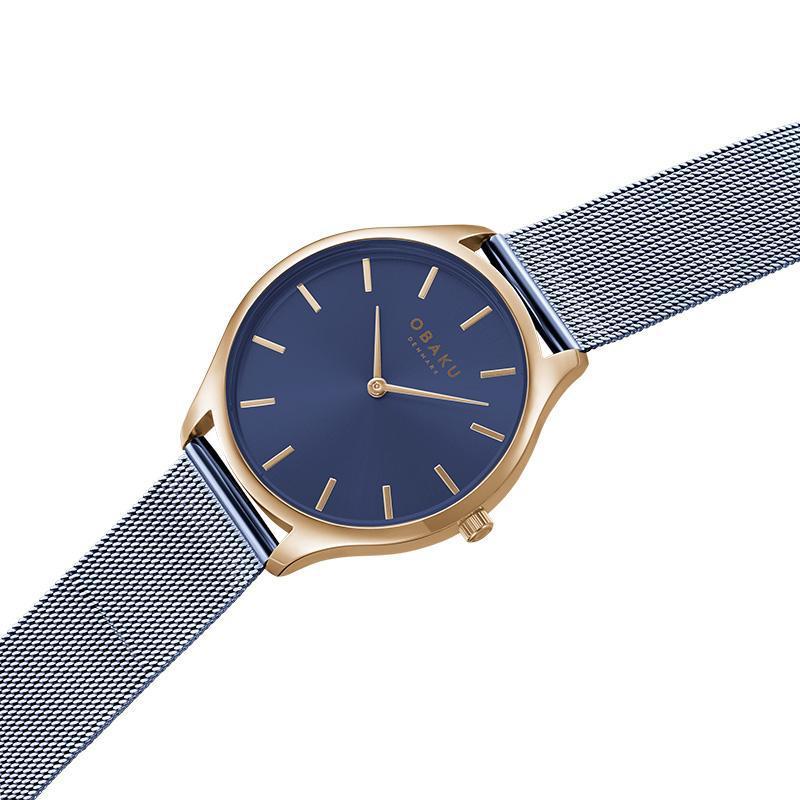 Obaku Tang Lille Ocean Blue 35mm Watch - V260LXVLML