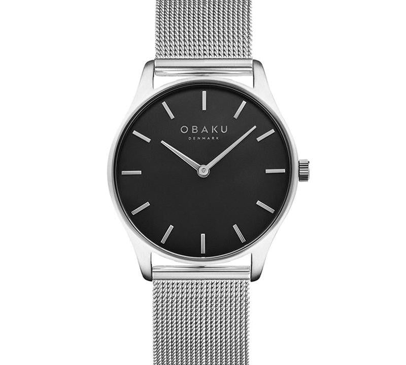 Obaku Tang Lille Onyx Black 35mm Watch - V260LXCBMC