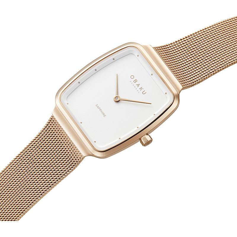 Obaku Tern Lille Rose Gold 27mm Watch - V267LXVIMV