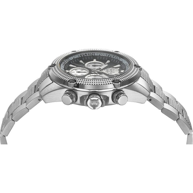 Plein Sport Hurricane Silver Chronograph Watch 44mm