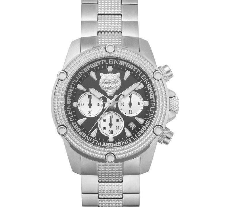 Plein Sport Hurricane Silver Chronograph Watch 44mm