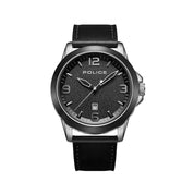 Police Gents Cliff Black Leather Strap