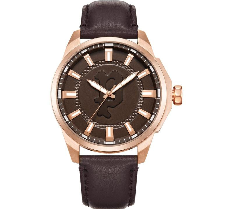 Police Gents Kaweka Brown Dial 3 Hands Watch
