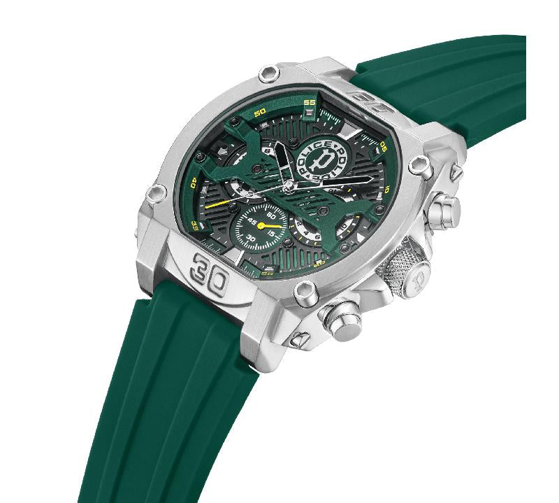 Police Norwood Watch - Green, Silver