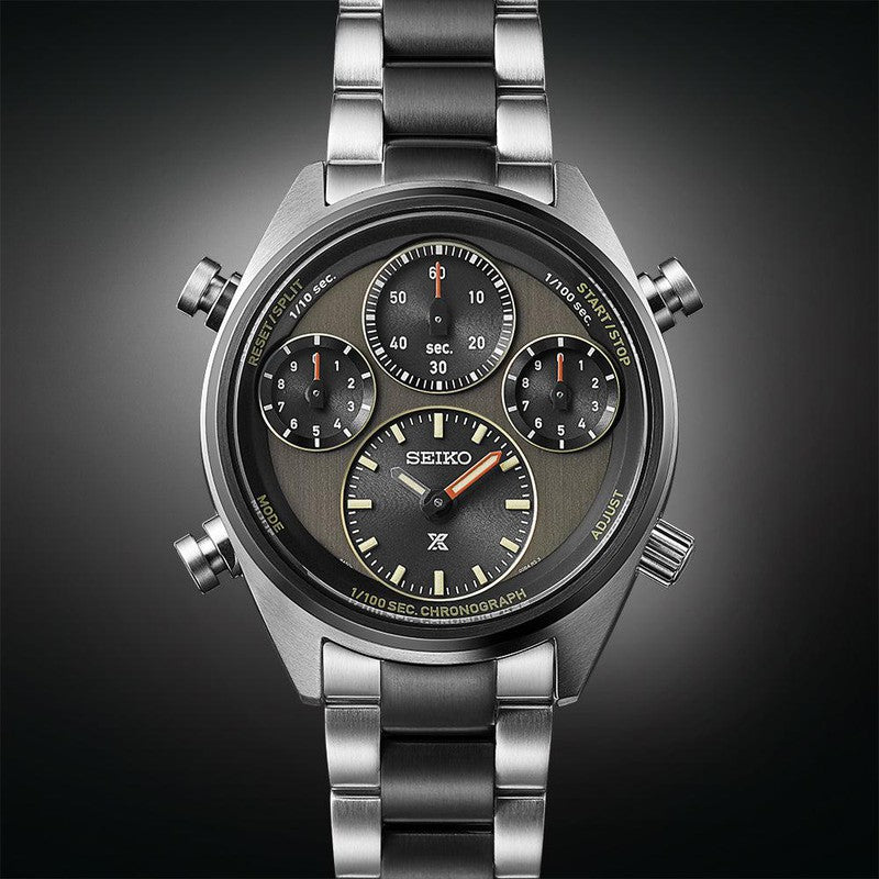 Prospex Khaki Stripe One Hundredth of a Second Speed timer Solar Chronograph