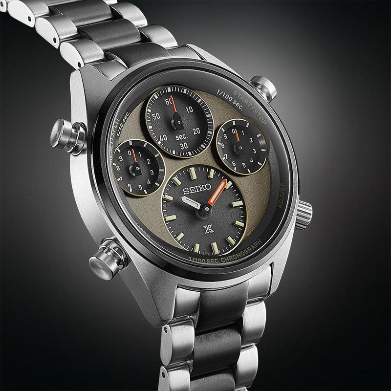 Prospex Khaki Stripe One Hundredth of a Second Speed timer Solar Chronograph