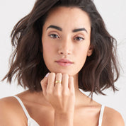 Elegant Adjustable Yellow Gold Ring with Adjustable Size