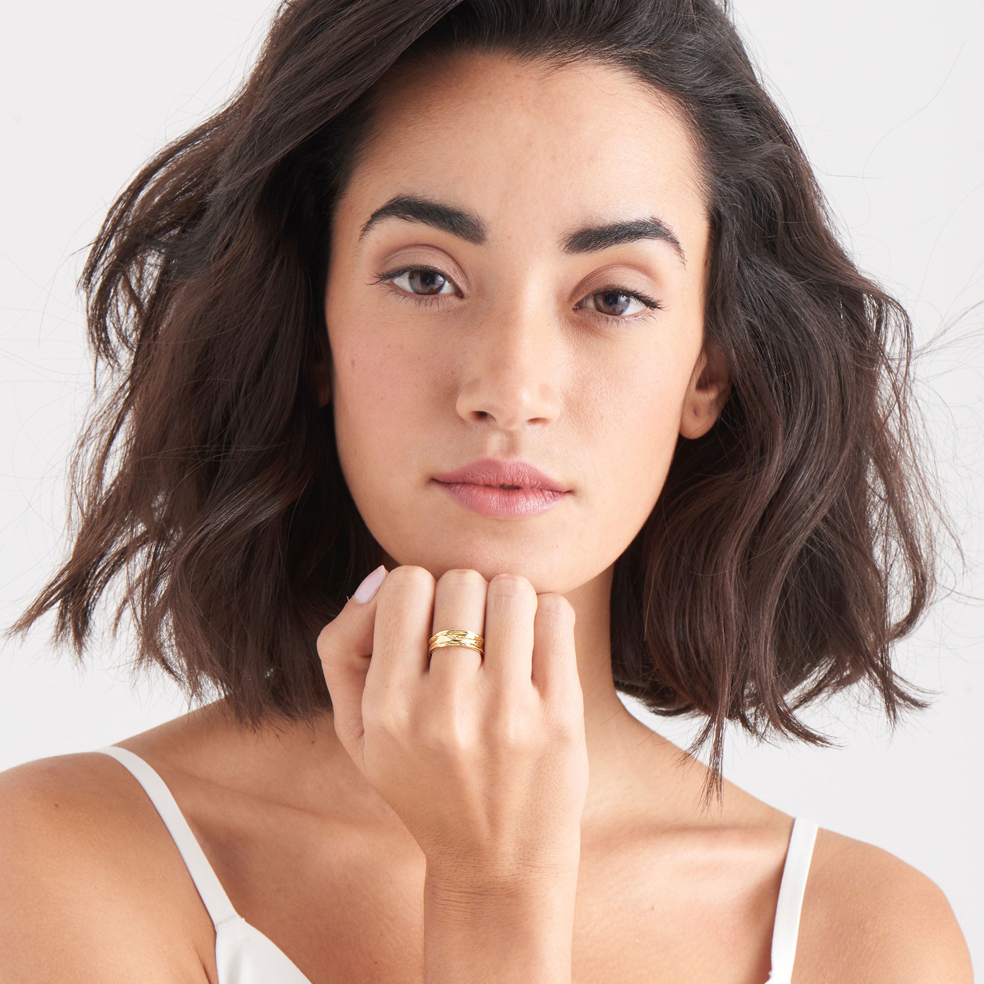 Elegant Adjustable Yellow Gold Ring with Adjustable Size