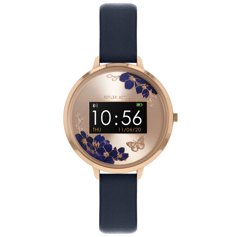 Reflex Active Smart Watch Blue Flower Dial