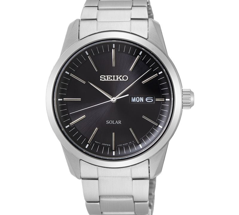 Seiko Gents Stainless Steel Solar Watch - SNE527P1