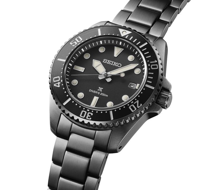 Seiko Prospex Solar Diver All-Black 200m Waterproof Watch