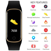 Series 08 Reflex Active Black & Gold Smart Watch